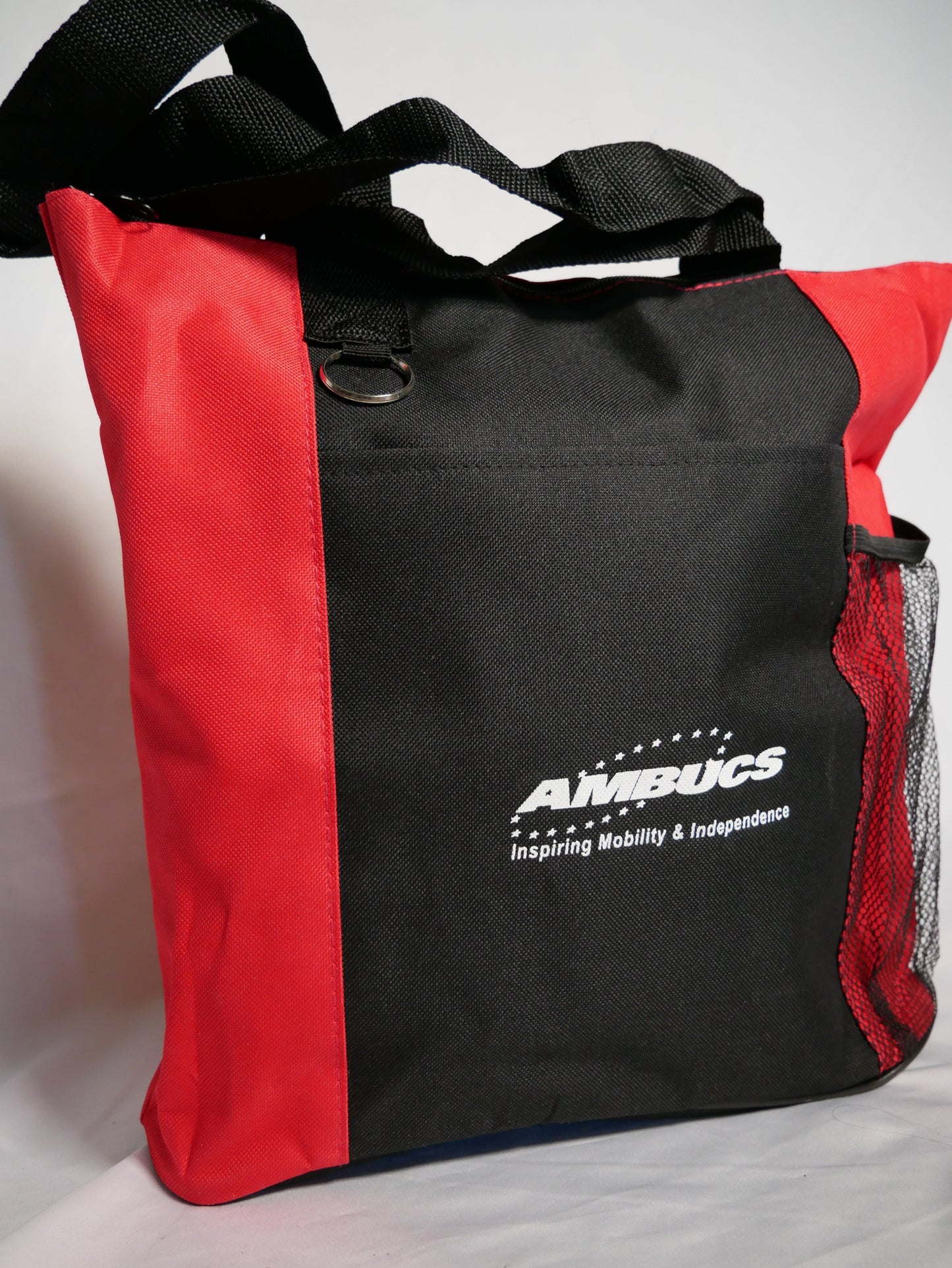 AMBUCS zippered pocketed tote bag